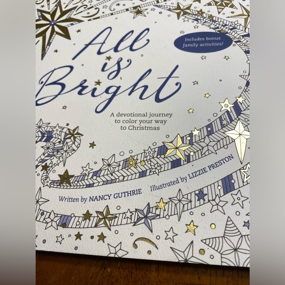 All is Bright Christian Christmas devotion and coloring book - Picture 2 of 11